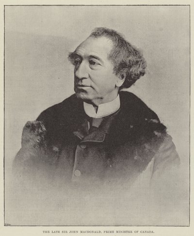 Le défunt Sir John Macdonald, Premier ministre du Canada - English Photographer
