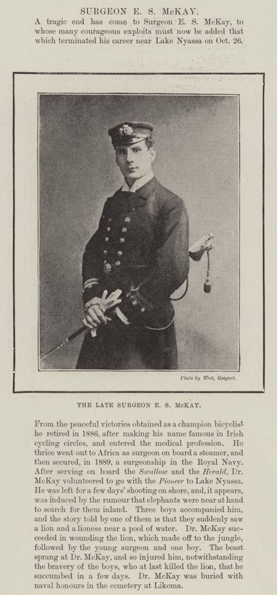 Feu chirurgien E. S. McKay - English Photographer