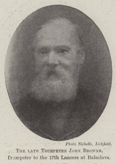 Le défunt trompette John Browne, trompette des 17e lanciers à Balaclava - English Photographer
