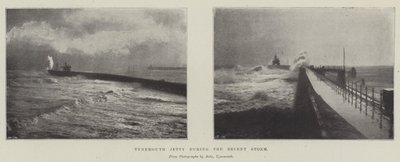 Jetée de Tynemouth pendant la récente tempête - English Photographer