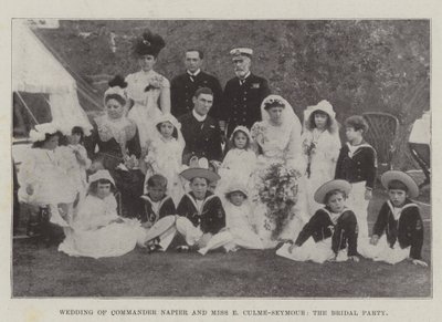 Mariage du commandant Napier et de Mlle E Culme-Seymour, la fête nuptiale - English Photographer