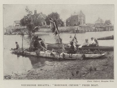 Régate de Weybridge, bateau prix Robinson Crusoe - English Photographer