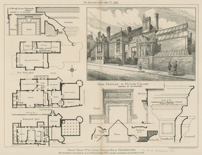 15 Little Holland House, Kensington, la résidence et les studios de G F Watts, RA - English School