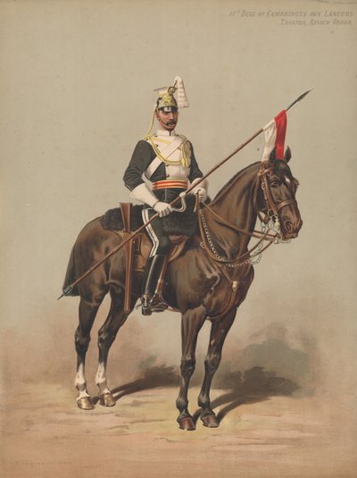 17e Lanciers du Duc de Cambridge, Cavalier, Tenue de Revue - English School