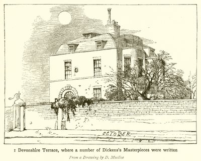 1 Devonshire Terrace, où un certain nombre de chefs-d