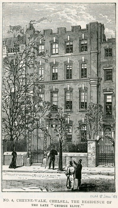4 Cheyne Walk, Chelsea, la résidence de feu George Eliot - English School