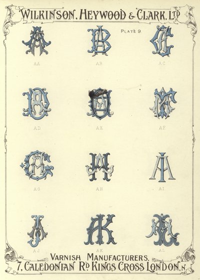 AA, AB, AC, AD, AE, AF, AG, AH, AI, AJ, AK, AL - English School