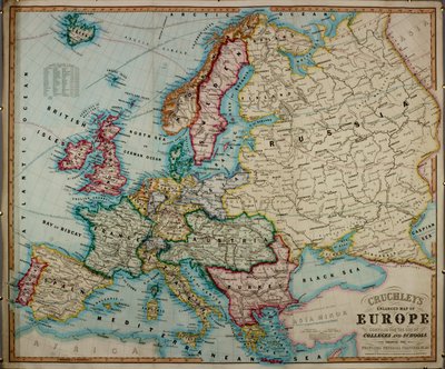 Carte colorée de l
