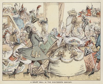 Un bal de cour au 18ème siècle - English School