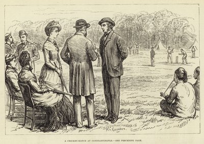 Un match de cricket à Constantinople - English School