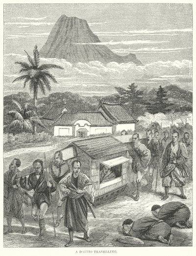 Un Daimio en voyage (gravure) - English School