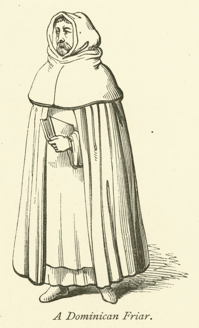 Un frère dominicain (gravure) - English School