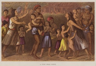 Une chasse à la tête Dyak - English School