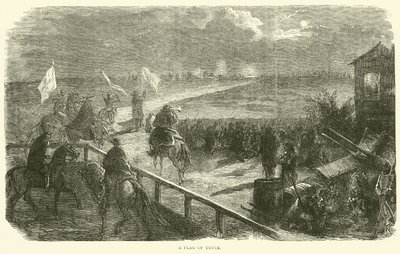 Un drapeau de trêve, décembre 1870 - English School