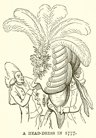 Une coiffe en 1777 - English School