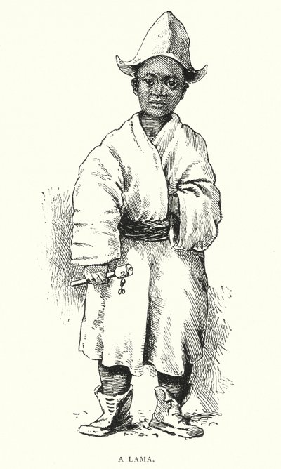 Un Lama (gravure) - English School