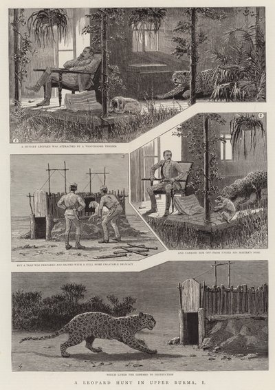 Une chasse au léopard en Haute-Birmanie, I - English School