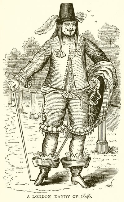 Un dandy londonien de 1646 - English School