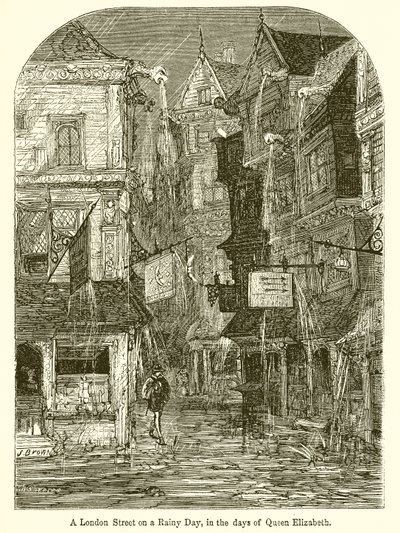 Une Rue de Londres un Jour de Pluie, à l