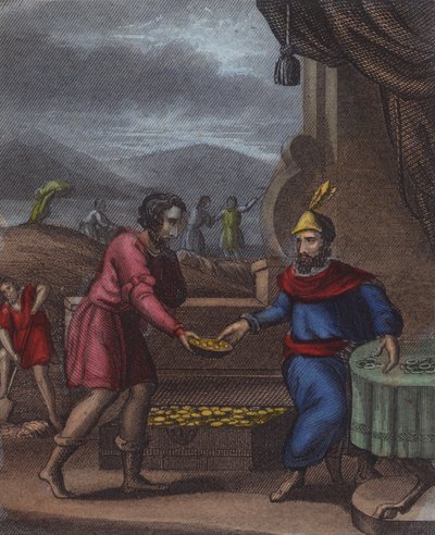 Un seigneur, avant de partir pour des régions lointaines - English School