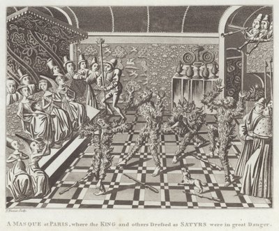 Un bal masqué à Paris, où le roi et d