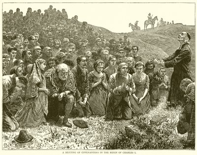 Réunion des Covenanters sous le règne de Charles Ier - English School