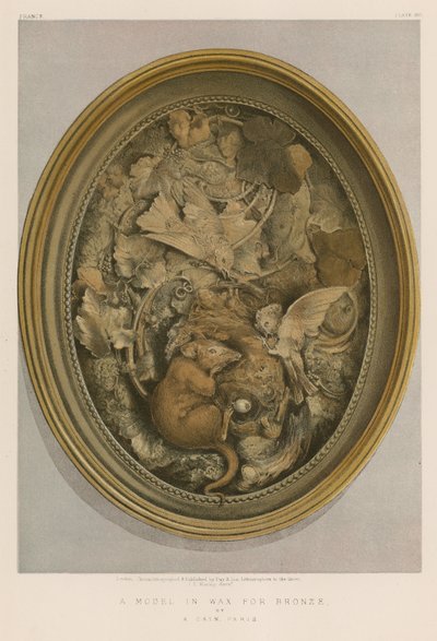 Modèle en cire pour le bronze par A Cain, Paris (chromolitho) - English School