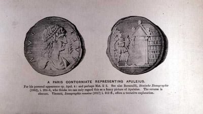 Un Contorniate Parisien Représentant Apulée (c.124-170 AD) - English School