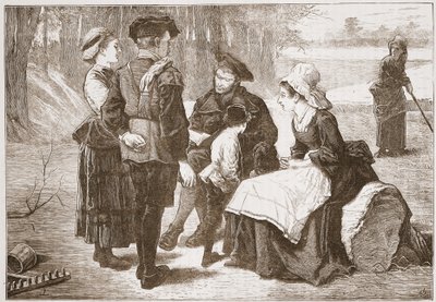 Un ouvrier protestant de Meaux lisant les Écritures à ses amis, illustration de L