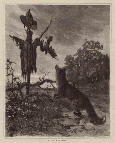 Un épouvantail (gravure) - English School