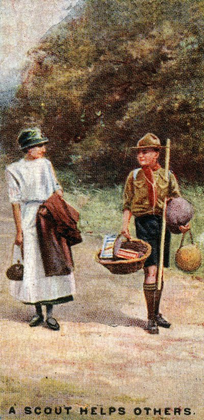 Un scout aide les autres, 1929 - English School