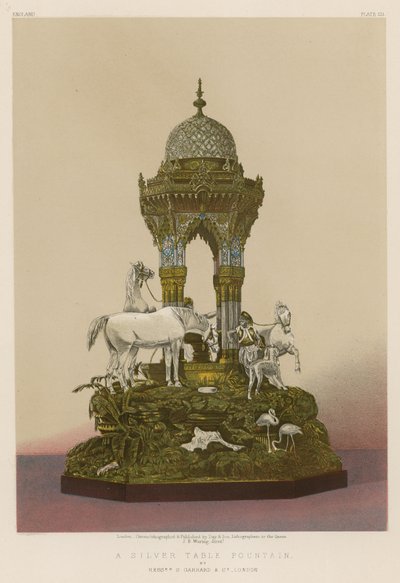 Fontaine de table en argent - English School
