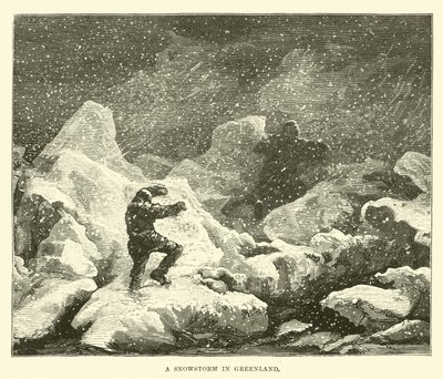 Tempête de neige au Groenland - English School