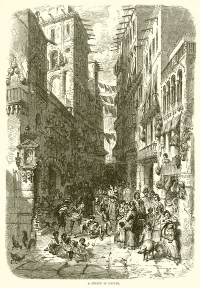 Une rue à Naples - English School