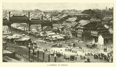 Une rue à Pékin - English School