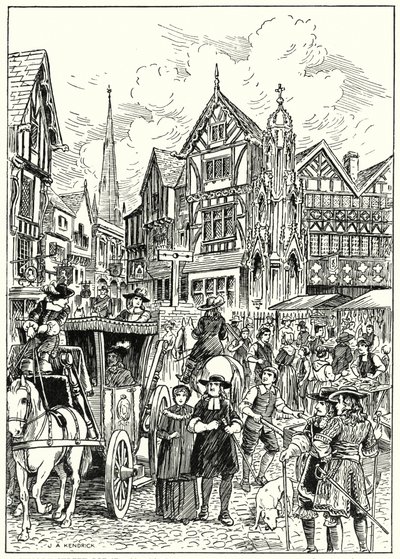 Scène de rue Stuart - English School