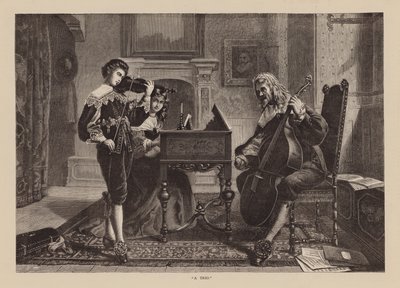 "A Trio" (gravure) - English School