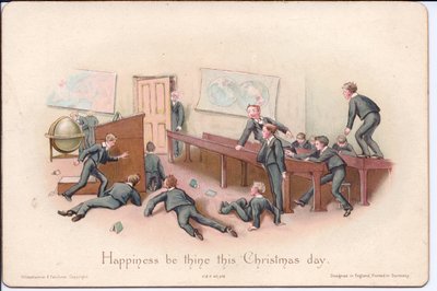 Carte de Noël victorienne d