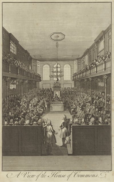 Vue de la Chambre des communes, Westminster - English School