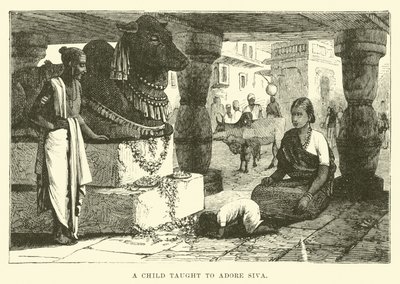 Un enfant appris à adorer Shiva - English School