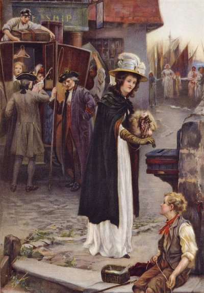 Un cadeau pour le bateau de sauvetage (gravure) - English School