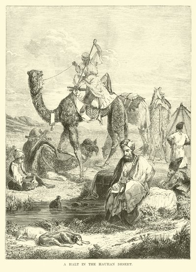 Une halte dans le désert de Hauran - English School