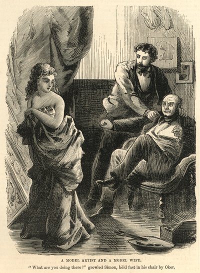Un artiste modèle et une femme modèle - English School
