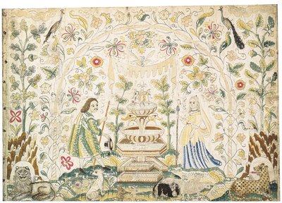 Une image en broderie, début à mi-17e siècle - English School