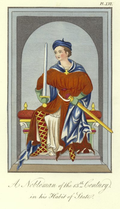 Un noble du 13ème siècle en habit d