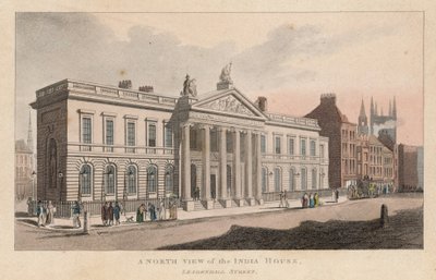 Vue nord de la maison des Indes, Leadenhall Street - English School