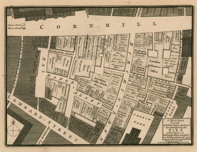 Plan des maisons détruites par l