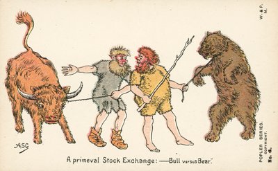 Une bourse primitive - Taureau contre ours - English School