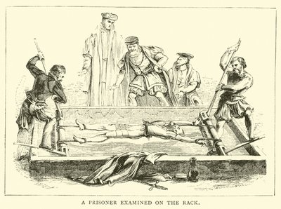 Un prisonnier examiné sur le chevalet - English School