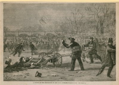 Un sauvetage sur la Serpentine par les hommes de la Royal Humane Society - English School